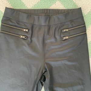 Express skinny mid-rise leggings w/ zippers